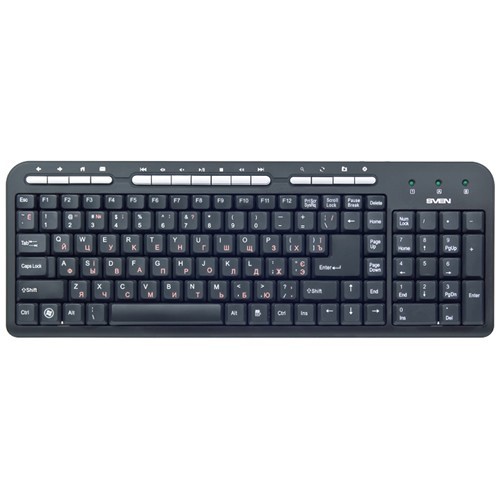 Клавиатура SVEN 309M Standard USB Black (Черная)