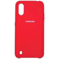 Силиконовая накладка для Samsung Galaxy A01 Red (Красная)