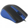 Проводная мышь Oklick 225M USB оптическая Black/Blue (Черно-синяя)