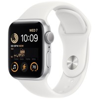 Умные часы Apple Watch Series SE Gen 2 40 мм Silver Aluminium Case, White Sport Band (M/L)