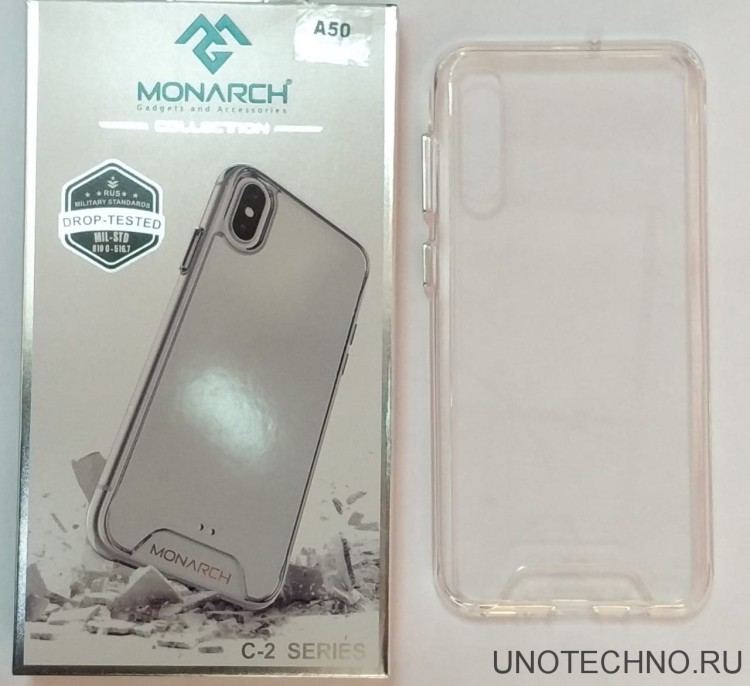 Силиконовая накладка для Samsung Galaxy A40 (Прозрачная) Monarch