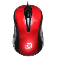 Проводная мышь Oklick 385M USB оптическая Black/Red (Черно-красная)