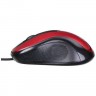 Проводная мышь Oklick 385M USB оптическая Black/Red (Черно-красная)