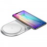 Беспроводное зарядное устройство Baseus Dual Wireless Plastic Style WXSJK-02 White (Белый)