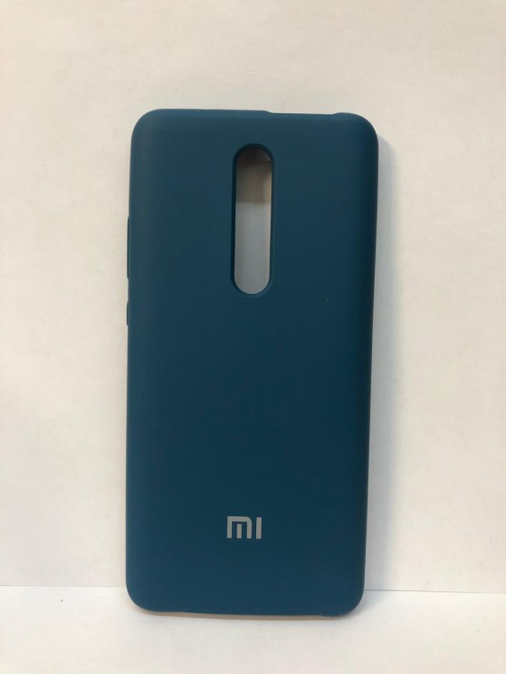Силиконовая накладка для Xiaomi Mi 9T/Mi 9T Pro (Cиняя)
