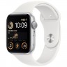 Умные часы Apple Watch Series SE Gen 2 44 мм Silver Aluminium Case, White Sport Band (M/L)