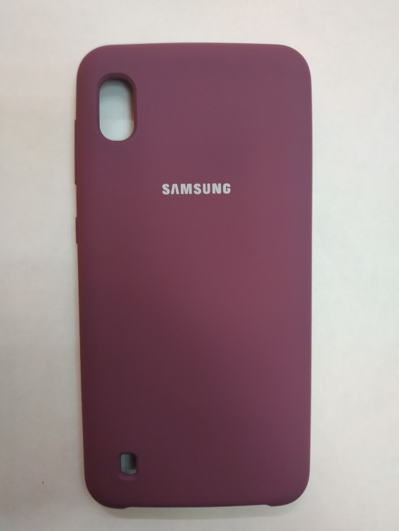 Силиконовая накладка для Samsung Galaxy A10 (Фиолетовая)