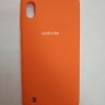 Силиконовая накладка для Samsung Galaxy A10 (Оранжевая)