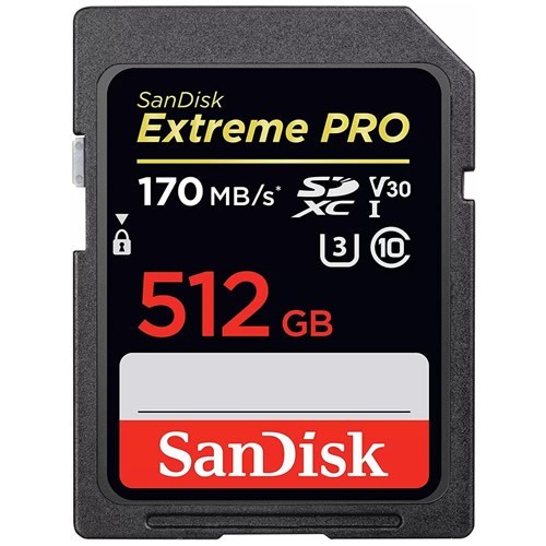 Карта памяти SanDisk SDXC Extreme Pro 512Gb (SDSDXXY-512G-GN4IN)