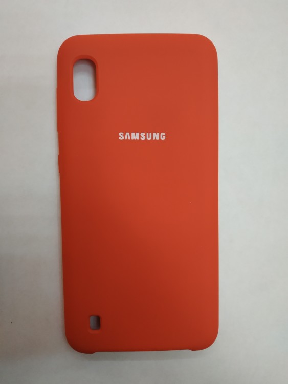Силиконовая накладка для Samsung Galaxy A10 (Красная)