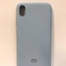 Силиконовая накладка для Xiaomi redmi 7A (Голубой)