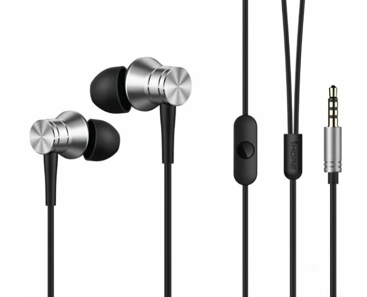 Наушники 1MORE Piston Fit E1009 Silver (Серебристые)