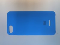 Чехол накладка с логотипом Mi для Xiaomi redmi 6A Синяя