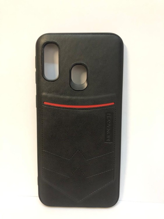 Силиконовая накладка для Samsung Galaxy A40 (Черная) Monarch