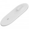 Беспроводное зарядное устройство Baseus Smart 2 in 1 Wireless Charger WX2IN1-02 White (Белый)