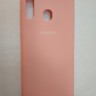 Силиконовая накладка для Samsung Galaxy A30 (Розовая)