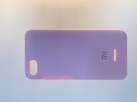 Чехол накладка с логотипом Mi для Xiaomi redmi 6A Фиолетовая