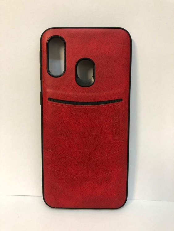Силиконовая накладка для Samsung Galaxy A40 (Красная) Monarch