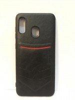 Силиконовая накладка для Samsung Galaxy A30 (Черная) Monarch