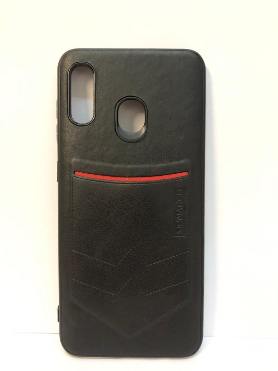 Силиконовая накладка для Samsung Galaxy A30 (Черная) Monarch