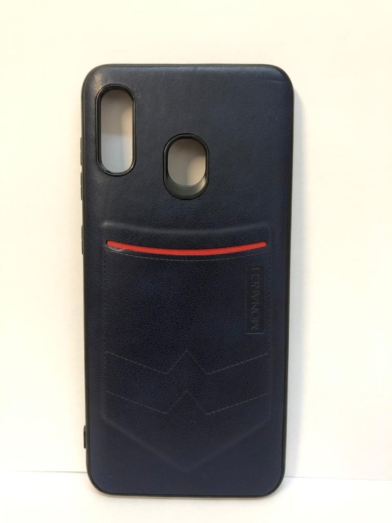 Силиконовая накладка для Samsung Galaxy A30 (Темно-синяя) Monarch