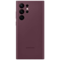 Клип-кейс Samsung Silicone Cover для Galaxy S22 Ultra Бургунди (EF-PS908TEEGRU)