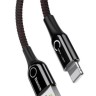 Кабель Baseus C-Shaped Light Intelligent power-off USB For Type-C CATCD-01