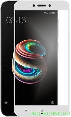 Защитное стекло 2D для Xiaomi Redmi 5A Белое