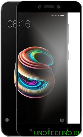 Защитное стекло 2D для Xiaomi Redmi 5A черное