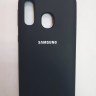 Силиконовая накладка для Samsung Galaxy A40 (Черная)