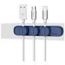 Держатель кабеля Baseus Peas Cable Clip ACWDJ-03 Blue (Синий)