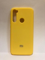 Силиконовая накладка для Xiaomi redmi Note 8 (с логотипом MI жёлтый)