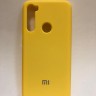 Силиконовая накладка для Xiaomi redmi Note 8 (с логотипом MI жёлтый)