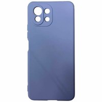 Силиконовая накладка для Xiaomi Mi 11 Lite/ Mi 11 Lite NE Blue (Голубая)