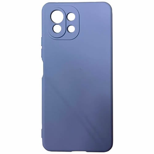 Силиконовая накладка для Xiaomi Mi 11 Lite/ Mi 11 Lite NE Blue (Голубая)