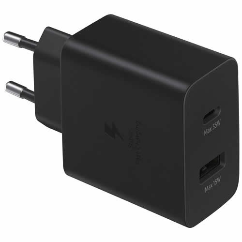 Сетевое зарядное устройство Samsung EP-TA220 35W USB Type-C Black (Черный) без кабеля
