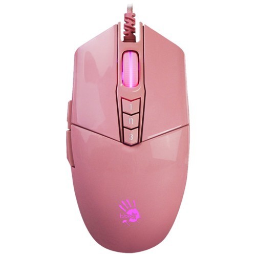 Проводная мышь A4Tech Bloody P91S USB оптическая Pink (Розовая)