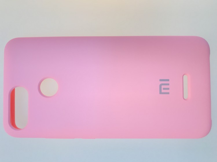 Чехол накладка с логотипом Mi для Xiaomi redmi 6 Лиловая