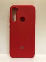 Силиконовая накладка для Xiaomi redmi Note 8 (с логотипом MI красный)