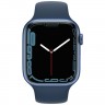 Умные часы Apple Watch Series 7 45 мм Blue Aluminium Case, Blue Sport Band