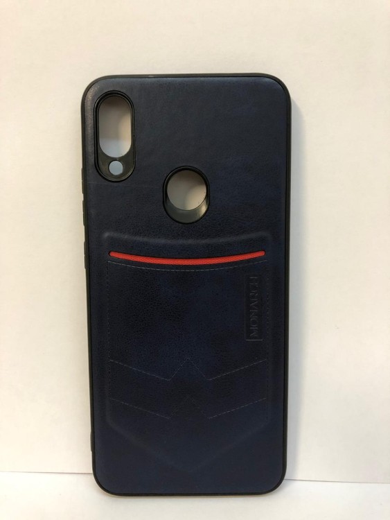 Силиконовая накладка для Xiaomi redmi Note 7 (Темно-синяя) Monarch