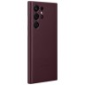 Клип-кейс Samsung Leather для Galaxy S22 Ultra Бургунди (EF-VS908LEEGRU)