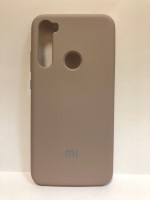 Силиконовая накладка для Xiaomi redmi Note 8 (с логотипом MI серая)