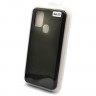Силиконовая накладка для Samsung Galaxy A21S Skin Feeling (Черная рамка)