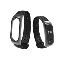 Браслет для Mi band 4 (под карбон с металическим основанием)