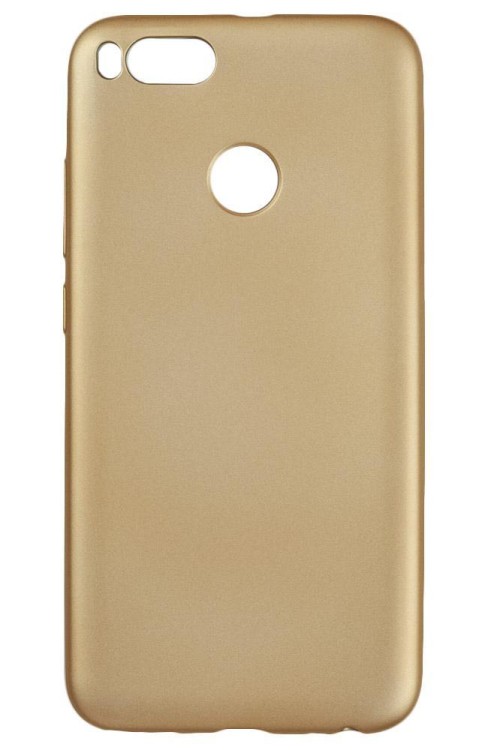 Чехол силиконовая накладка для Xiaomi Mi A1 (матовая золотая)