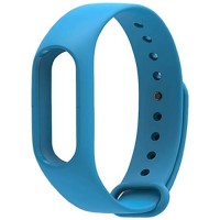 Силиконовый браслет для Xiaomi Mi Band 2 Blue (Голубой)