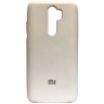 Силиконовая накладка для Xiaomi Redmi Note 8 Pro с логотипом Mi White (Белая)