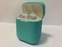 Силиконовый чехол для беспроводных наушников Xiaomi AirDots Pro (Mint) Мятный