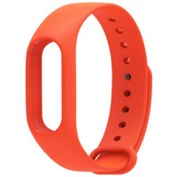 Силиконовый браслет для Xiaomi Mi Band 2 Orange (Оранжевый)